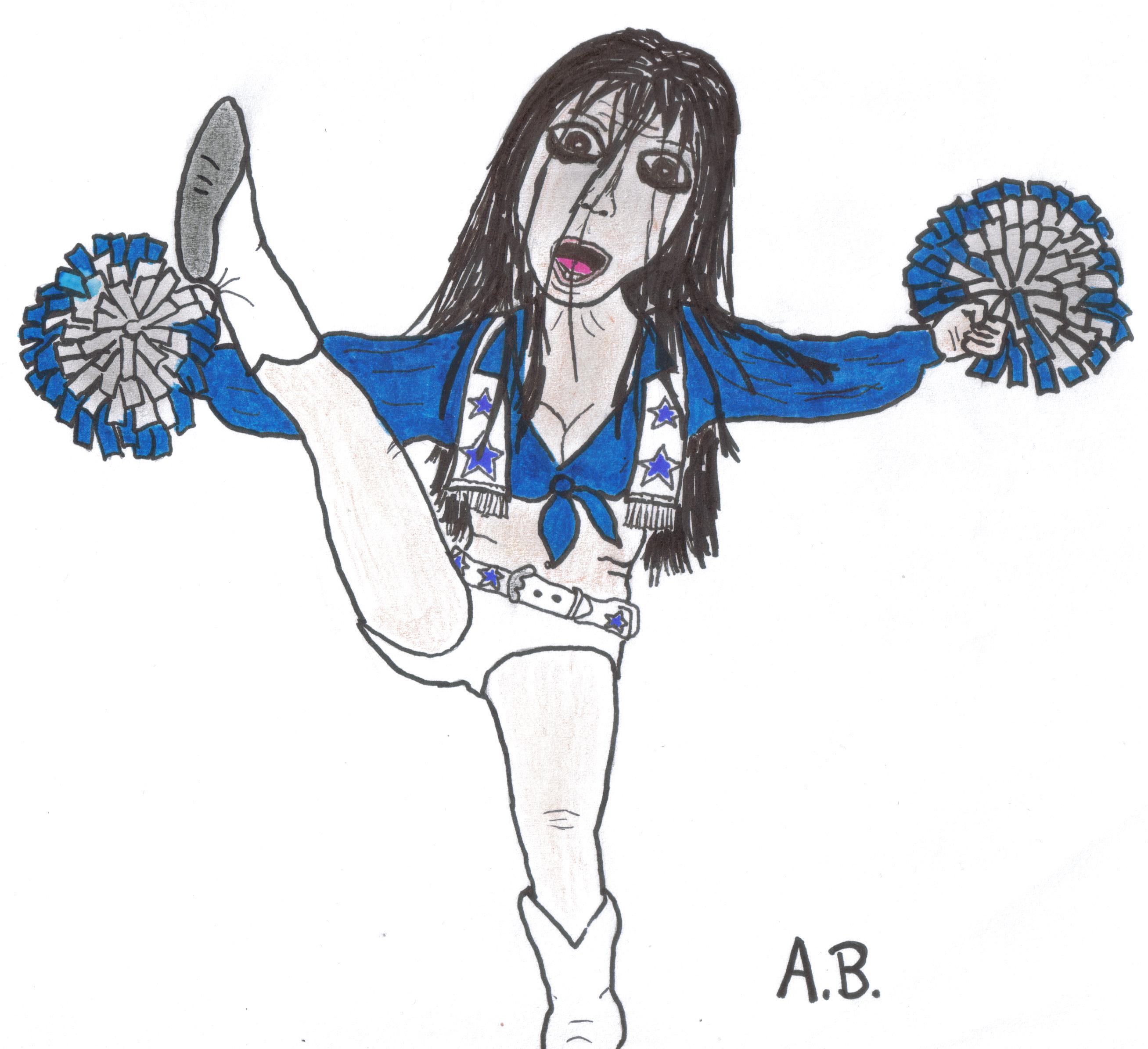 dallas cowboy cheerleaders coloring pages - photo #26